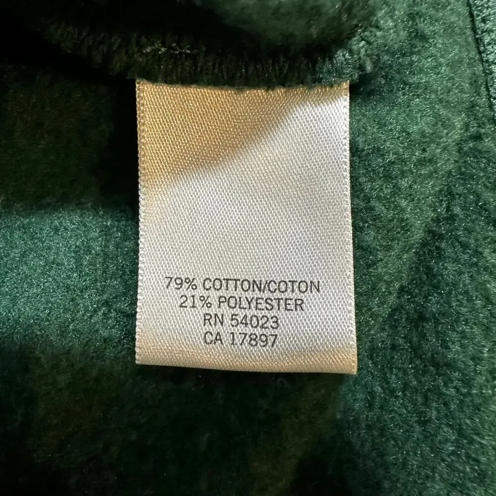 Banana Republic Men Quilted Mock Neck Elbow Patch Sweater Green L Classic Preppy